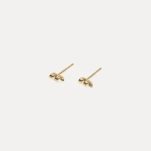Hot STILNEST Spiral Ohrstecker Ohrringe | 585 Gold