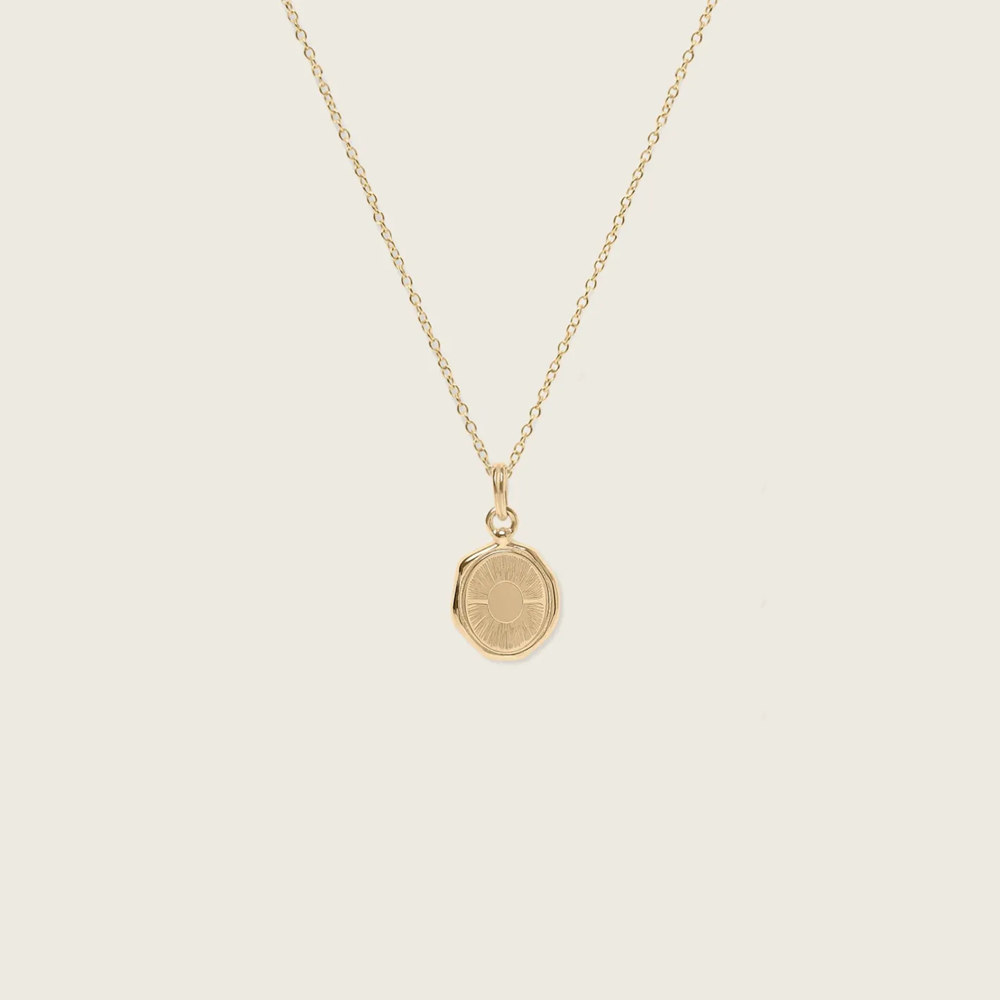 Store STILNEST Sun Seal Kette | 585 Gold
