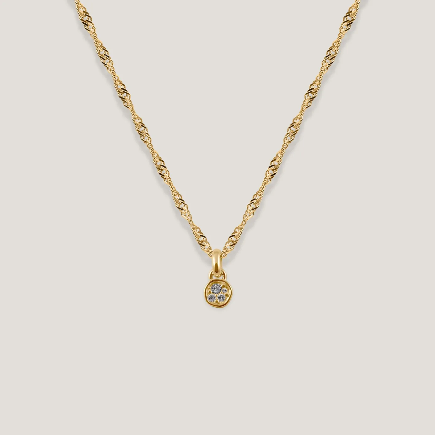 Flash Sale STILNEST Weiße Kristalle Belong Pavé Kette