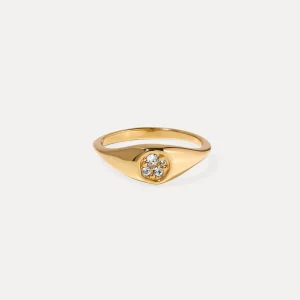 Best STILNEST Weiße Kristalle Belong Pavé Ring
