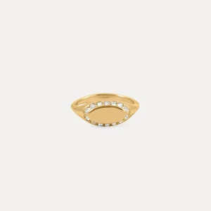 Cheap STILNEST Weiße Kristalle Crown Ring