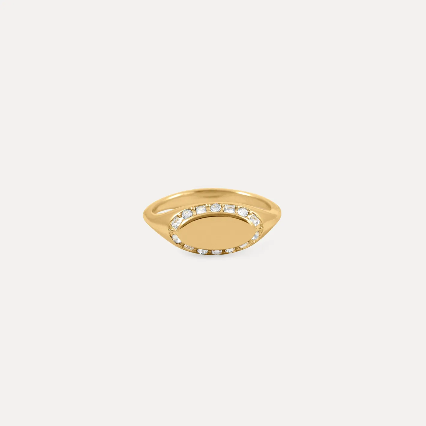Cheap STILNEST Weiße Kristalle Crown Ring