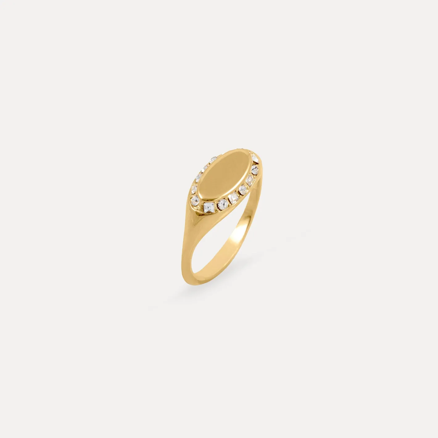 Cheap STILNEST Weiße Kristalle Crown Ring