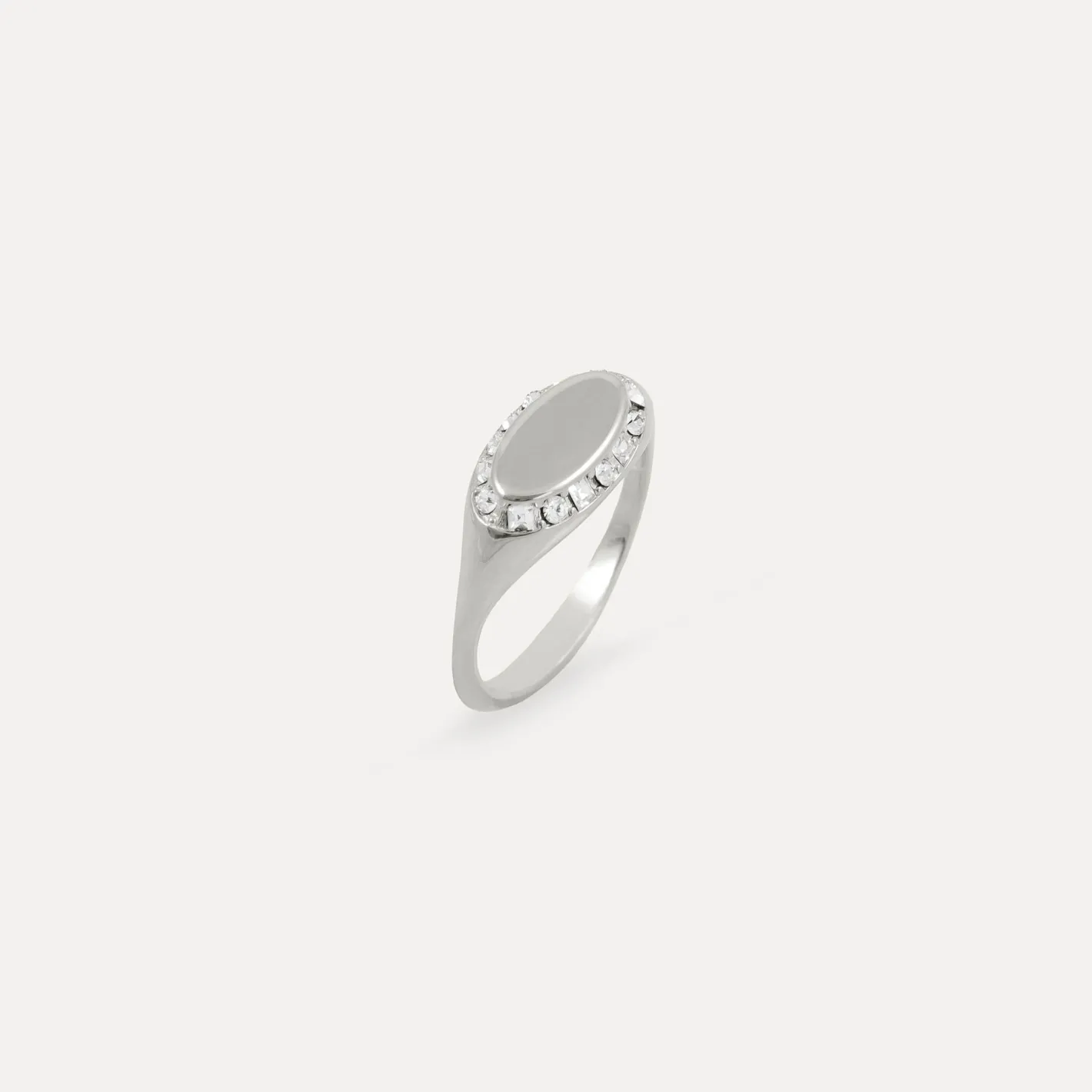 Cheap STILNEST Weiße Kristalle Crown Ring