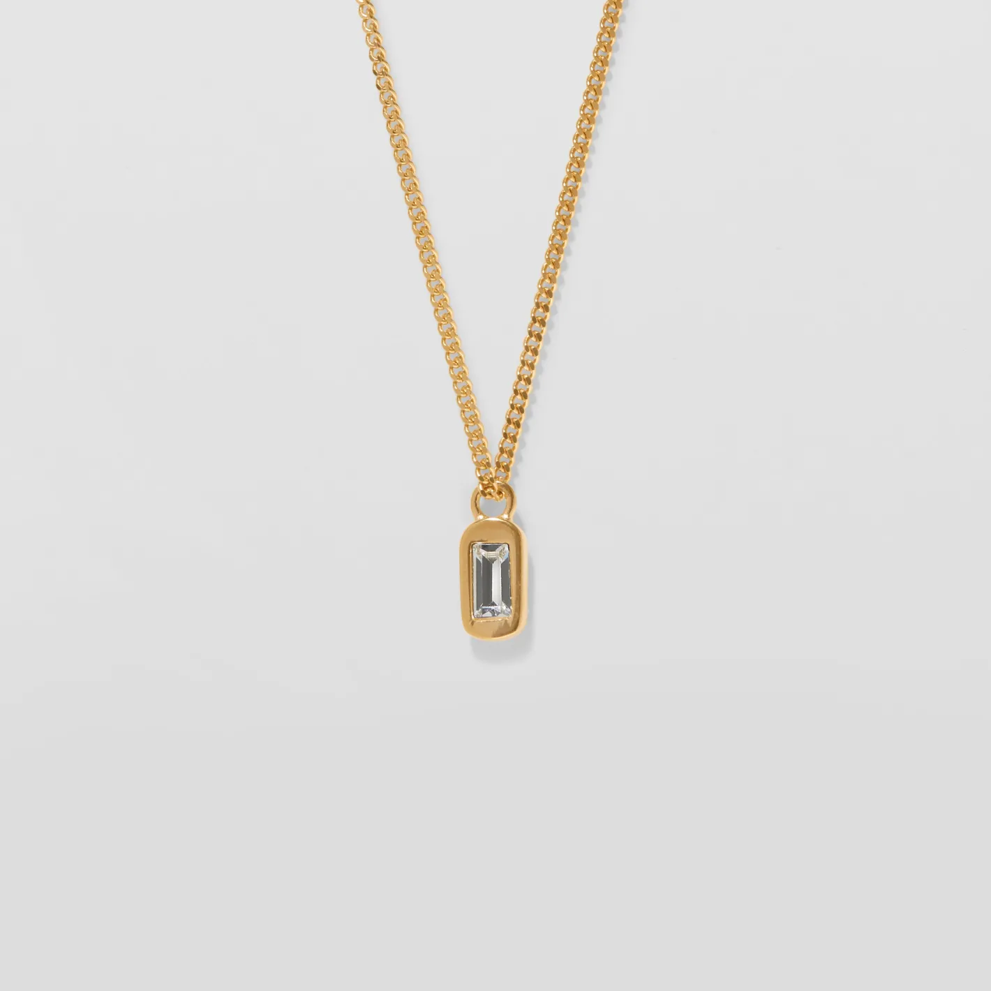 Best Sale STILNEST Weiße Kristalle Unique Kette