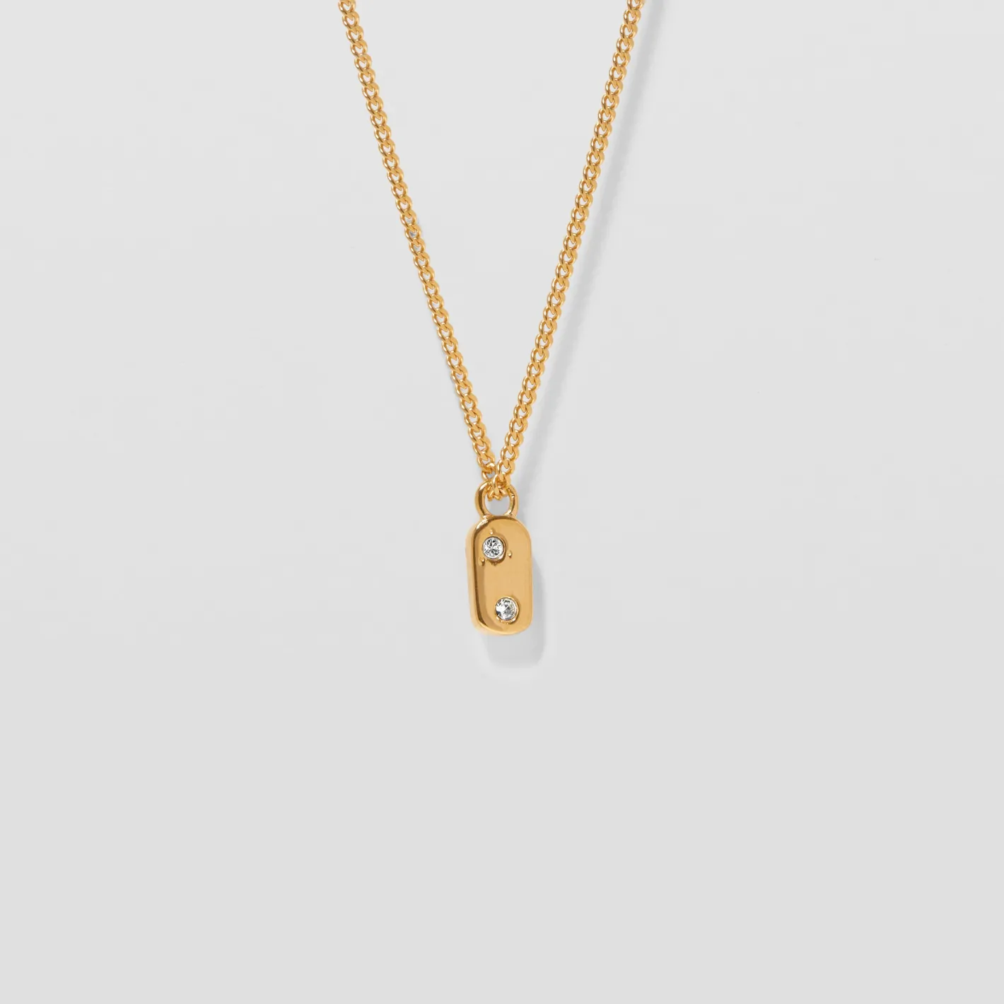 Best Sale STILNEST Weiße Kristalle Unique Kette