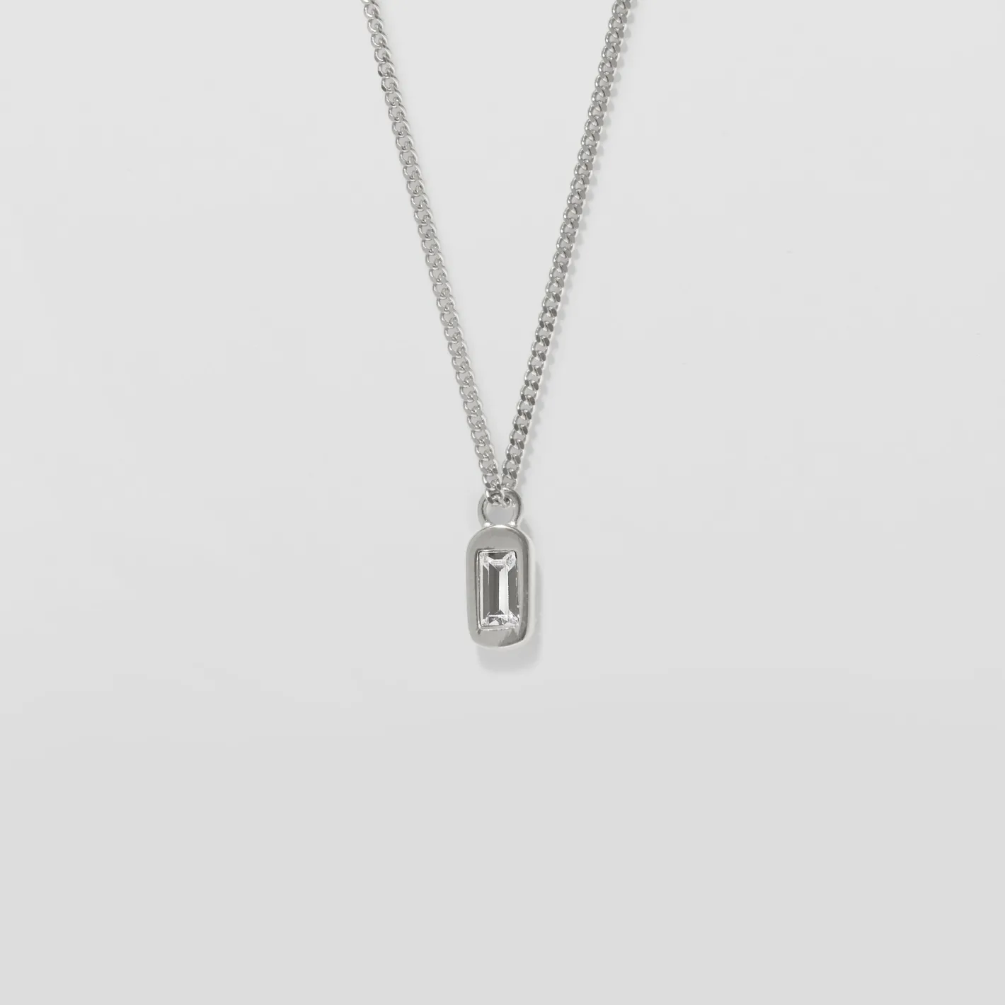 Best Sale STILNEST Weiße Kristalle Unique Kette