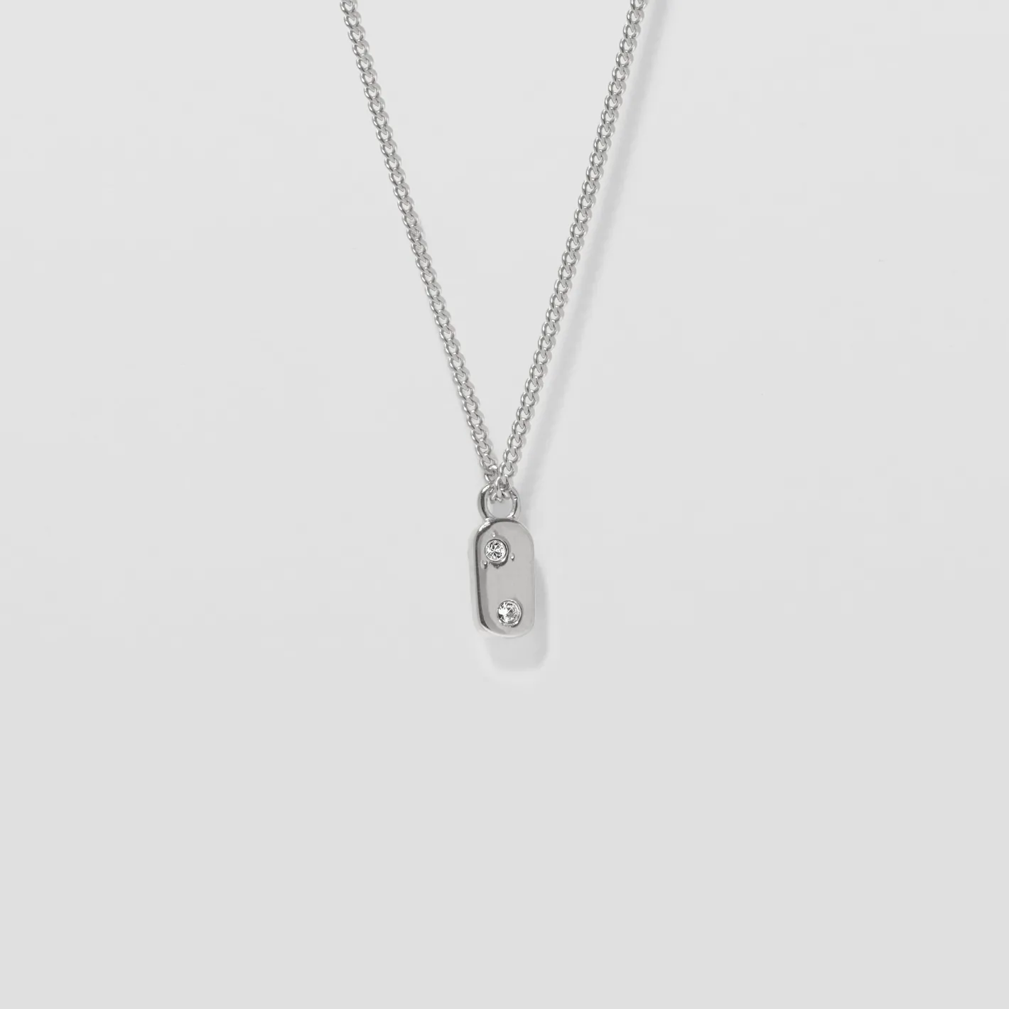 Best Sale STILNEST Weiße Kristalle Unique Kette