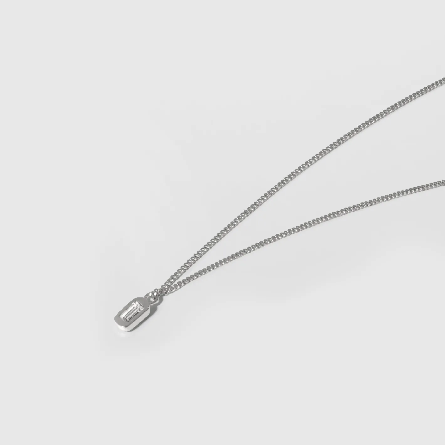 Best Sale STILNEST Weiße Kristalle Unique Kette