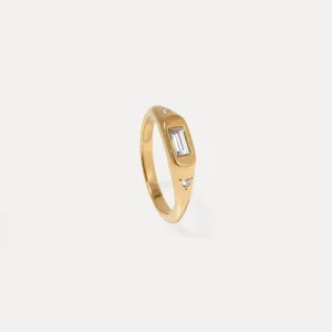 Best Sale STILNEST Weiße Kristalle Unique Ring