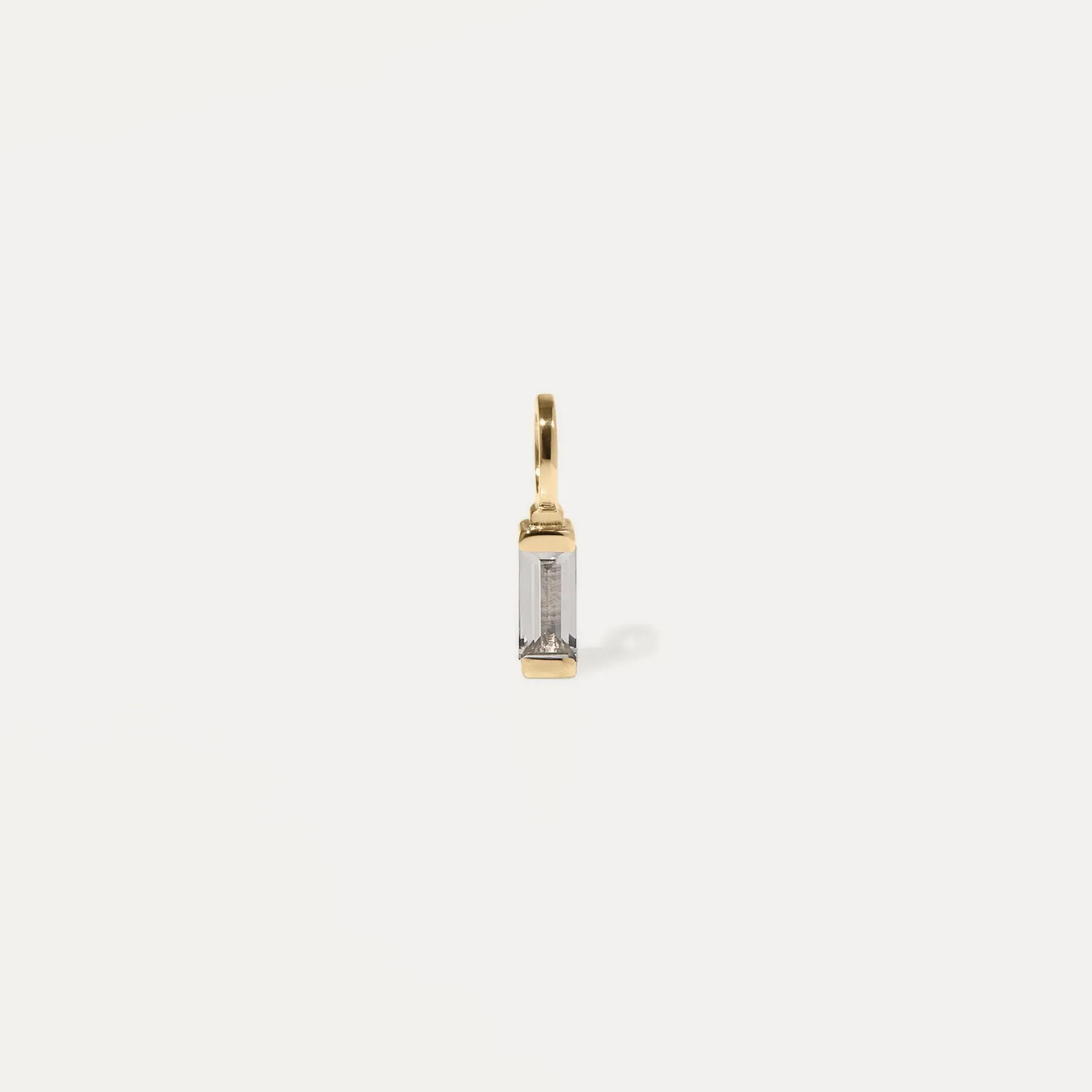 Best Sale STILNEST Weißer Beryll Retro Kette | 585 Gold