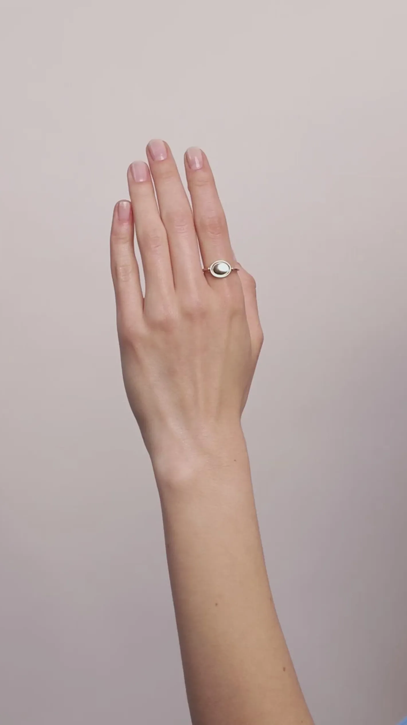 Clearance STILNEST Weißer Saphir Flip Pavé Ring | 585 Gold