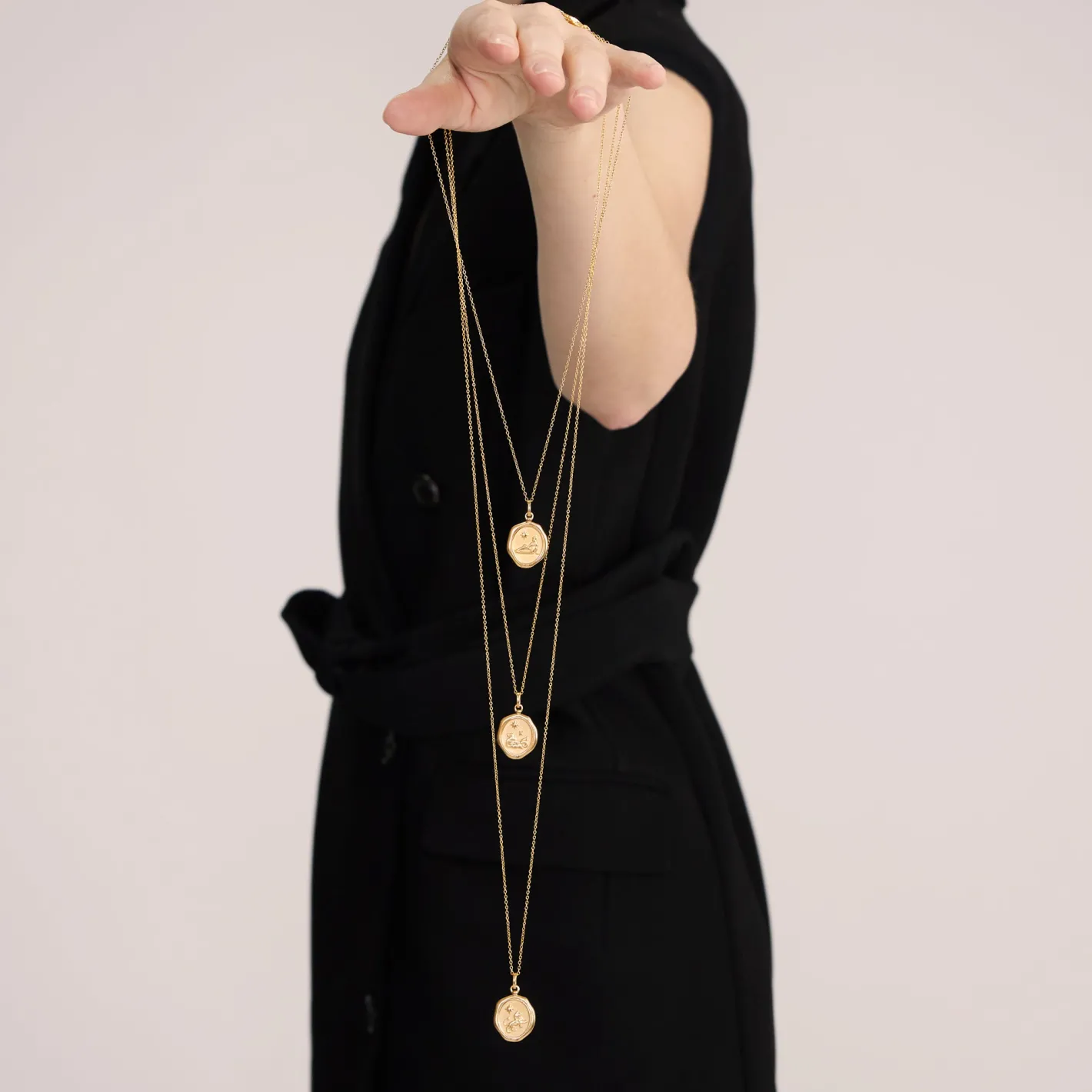 Flash Sale STILNEST Zodiac Seal Anhänger