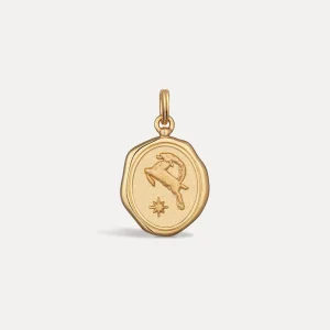 Cheap STILNEST Zodiac Seal Anhänger | 585 Gold